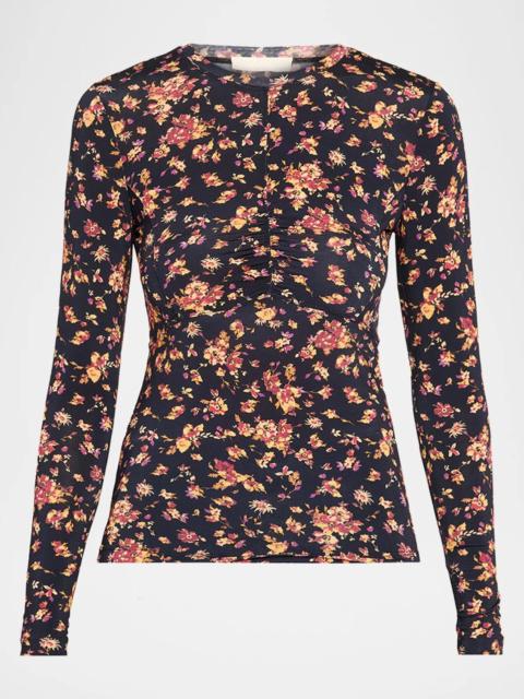 ULLA JOHNSON Neri Long-Sleeve Jersey Top