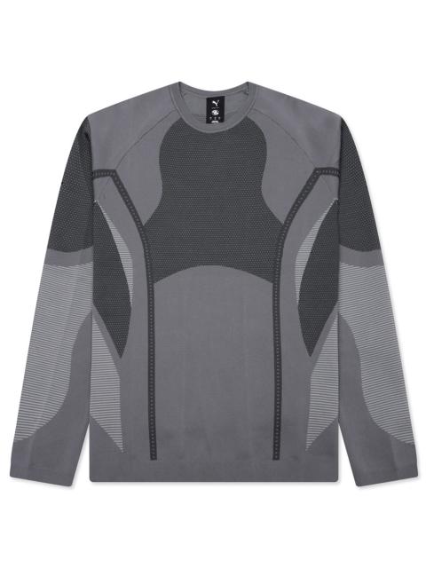 PUMA PUMA X SAN SAN GEAR L/S KNITWEAR - GRAY