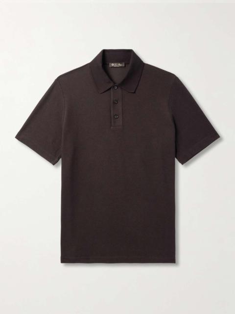 Loro Piana Stretch-Cotton Piqué Polo Shirt