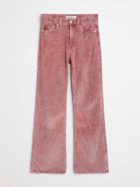 Our Legacy Boot Cut Antique Pink Rustic Cord