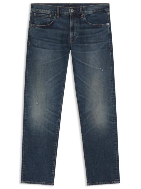 BOSS BECKHAM X BOSS SLIM-FIT JEANS IN BLUE STRETCH DENIM