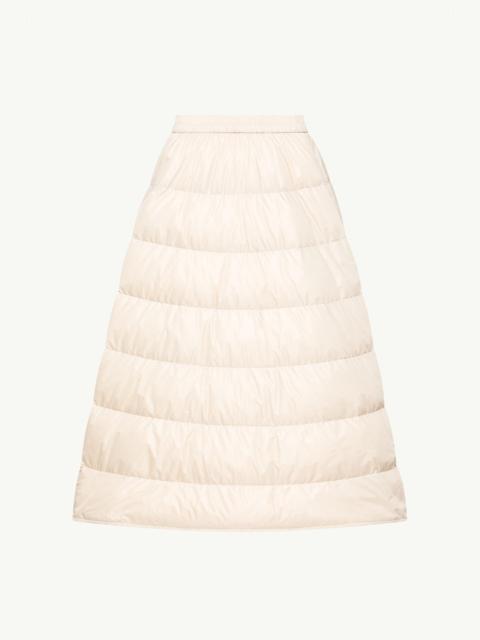 Moncler A-Line Down Midi Skirt