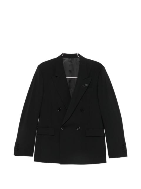 LARDINI double-breasted peak-lapel blazer