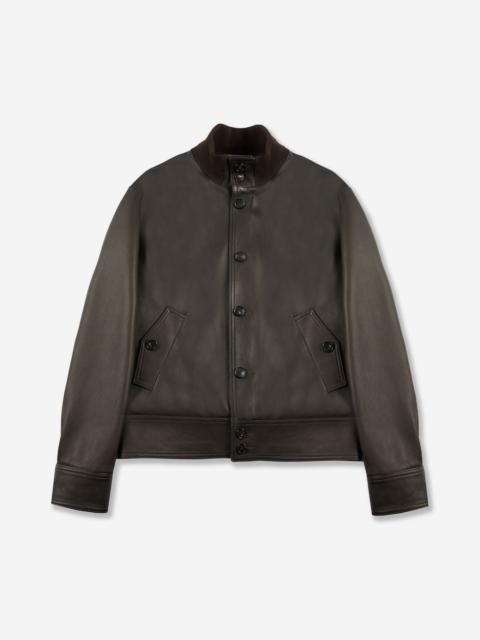 SLOWEAR Regular fit leather jacket