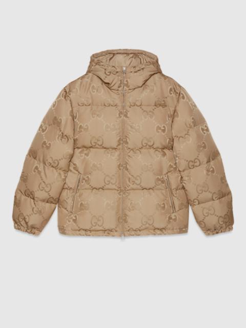 Jumbo GG canvas down jacket