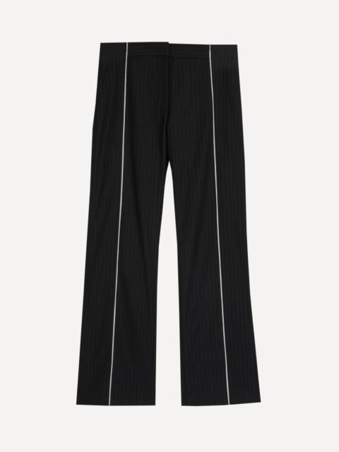 Deconstructed Pinstripe Trousers