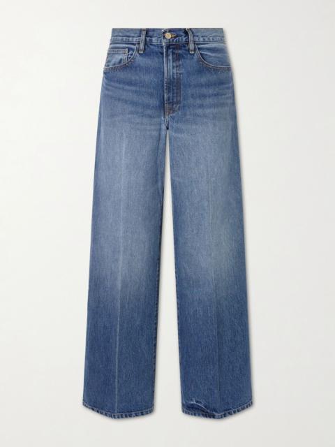 The Elder Statesman Evie organic cotton wide-leg jeans Light denim