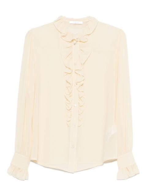 VIVETTA ruffled silk blouse