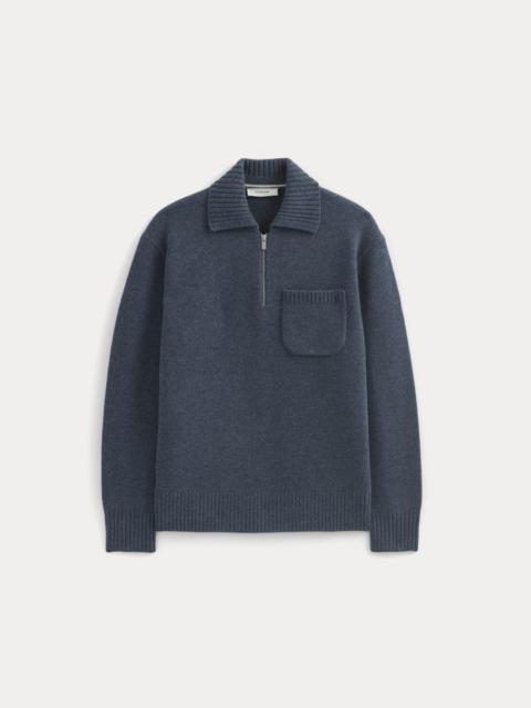 EVERLANE LUXE MERINO QUARTER-ZIP PULLOVER