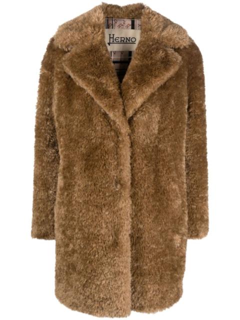 Herno Curly faux-shearling coat