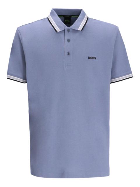 BOSS logo-embroidered polo shirt