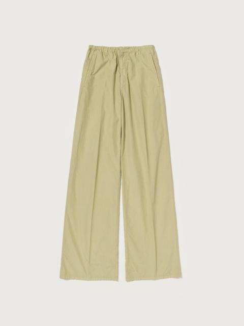 AURALEE GARMENT-DYED FINX SHUTTLE WEATHER DRAWSTRING PANTS