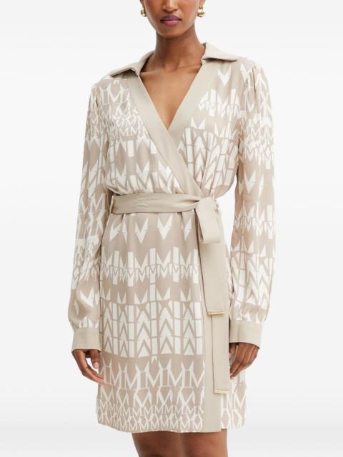 GUESS USA belted geometric-pattern mini dress