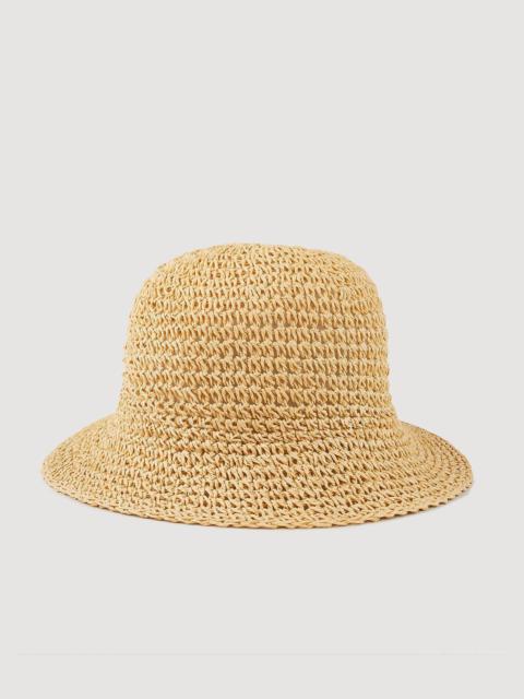 Sandro CROCHET-EFFECT BUCKET HAT