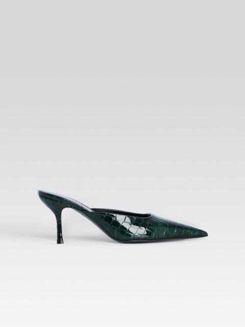 RETROFÊTE FRANCESCA LEATHER KITTEN MULE