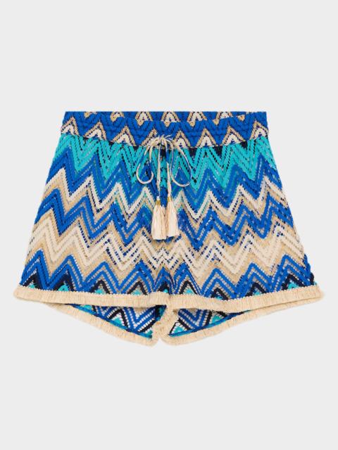 RAMY BROOK Chevron Duke Shorts