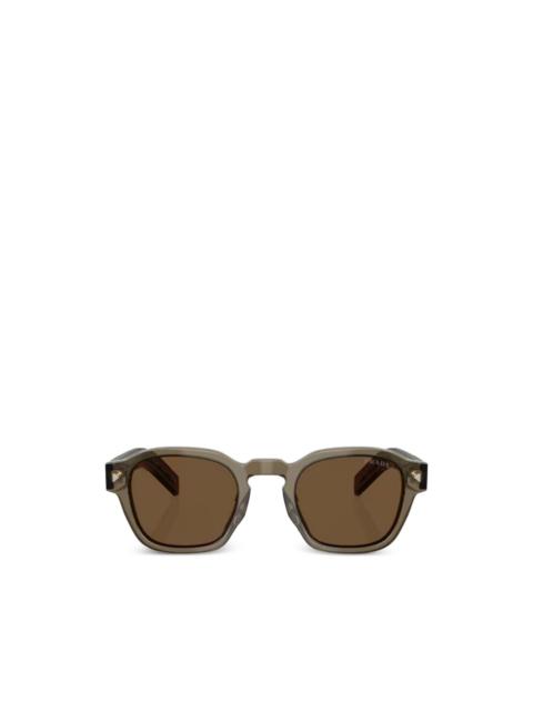 Prada transparent round-frame sunglasses