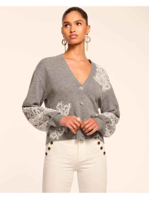 RAMY BROOK Perry Wool Embellished Cardigan Sweater
