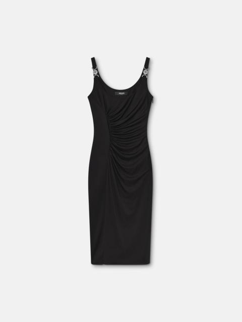 VERSACE Stretch Crêpe Jersey Midi Dress