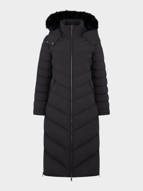 MOOSE KNUCKLES Cooper Lake Parka with Detachable Hood and Shearling Trim