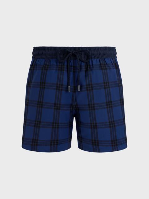MEN ULTRAFINE WOOL SWIM SHORTS CARREAUX TAILORING