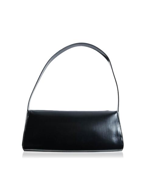 East West Leather Baguette Bag black