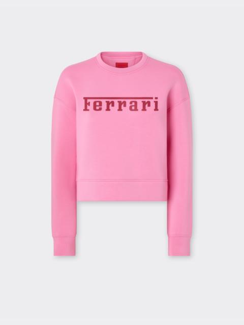 Ferrari Scuba jersey sweatshirt with Ferrari logo print