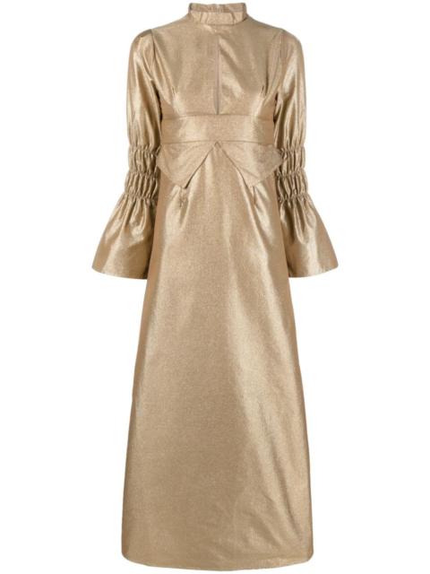 Keith metallic-finish midi dress