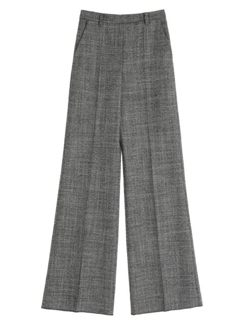 Valentino Women's Wool Mouliné Pants - White Black