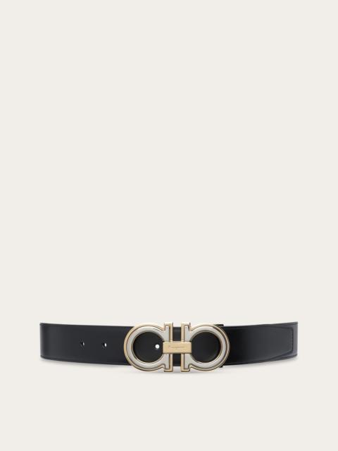 FERRAGAMO Reversible and adjustable Gancini belt