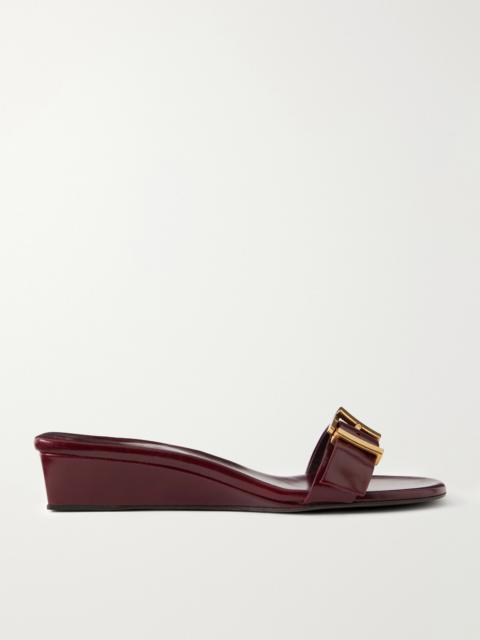 KHAITE Manhattan Buckled Leather Sandals