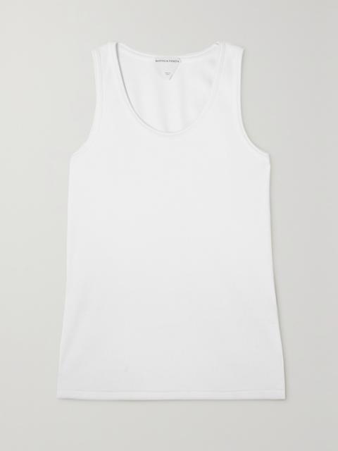 Bottega Veneta Ribbed Stretch-cotton Jersey Tank