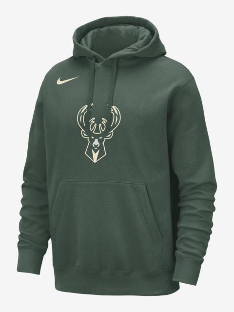 Nike Milwaukee Bucks Club Men's Nike NBA Pullover Hoodie