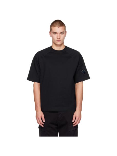 C.P. Company Black 30/2 Mercerized Jersey Twisted Lens T-shirt
