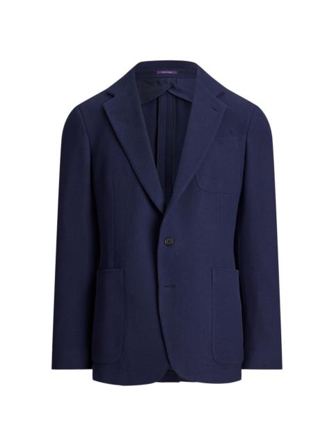 Ralph Lauren Men's Hadley Hand-Tailored Panama-Weave Jacket - Navy