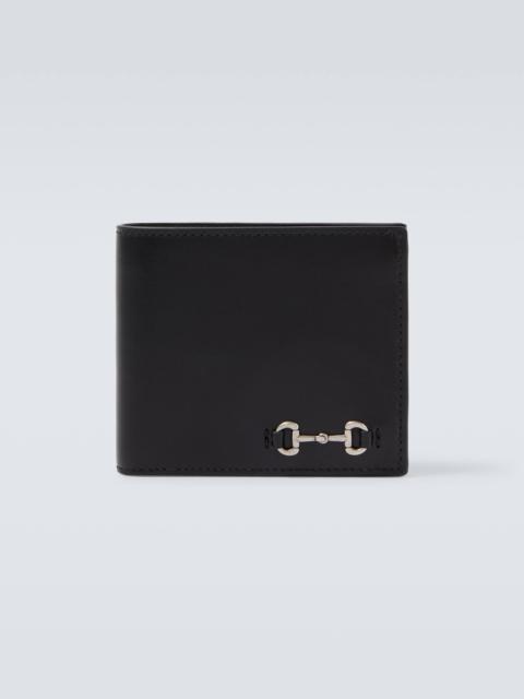 GUCCI Horsebit leather bifold wallet