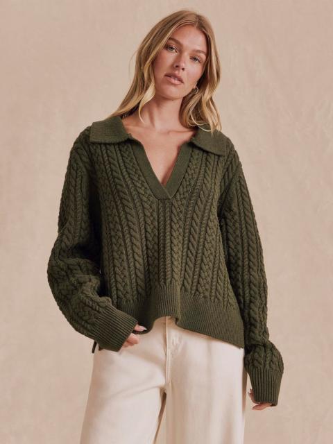 Splendid Jenson Polo Cable Sweater