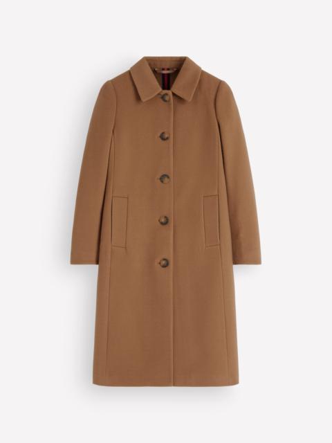 BODEN Aylesford Longline Coat-Camel Swooping Hearts