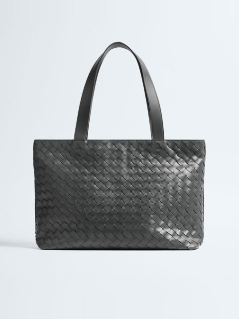 Bottega Veneta Small Intrecciato Zipped Tote