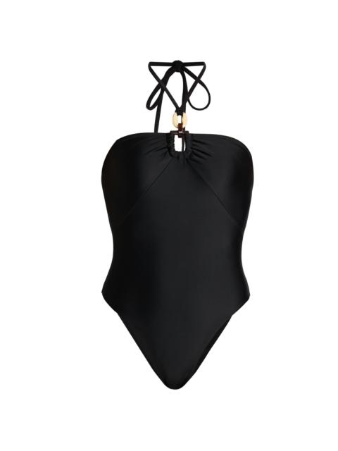 RAMY BROOK Women's Marjorie Halterneck One-Piece Swimsuit - Black