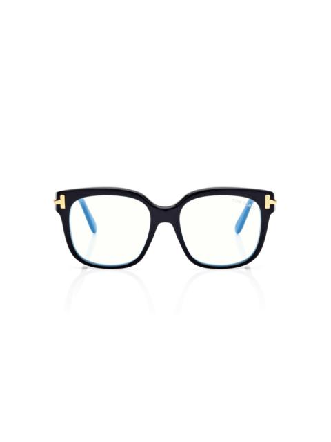 TOM FORD ICON BLUE BLOCK SQUARE OPTICALS