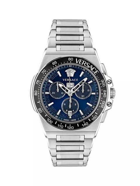 Greca Extreme Chrono Stainless Steel Bracelet Watch/45MM