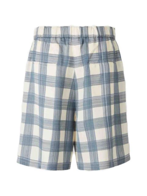 Jil Sander check-pattern shorts