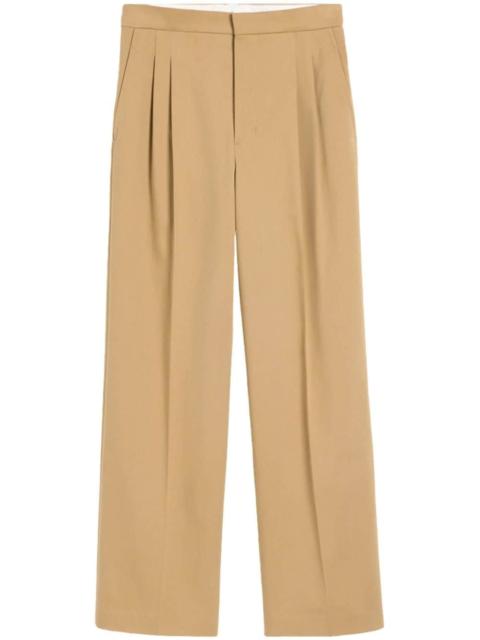 AMI Paris cotton wide-leg trousers