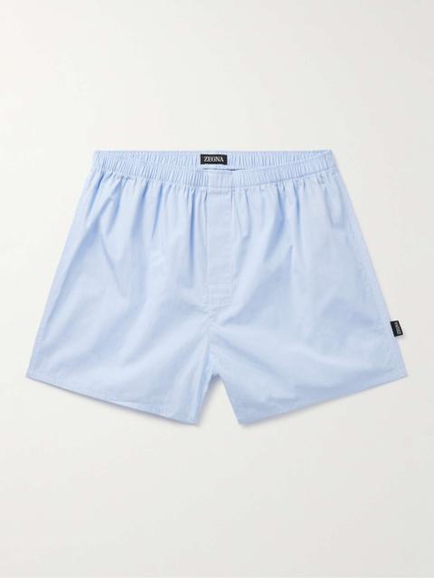Houndstooth Cotton-Poplin Boxer Shorts