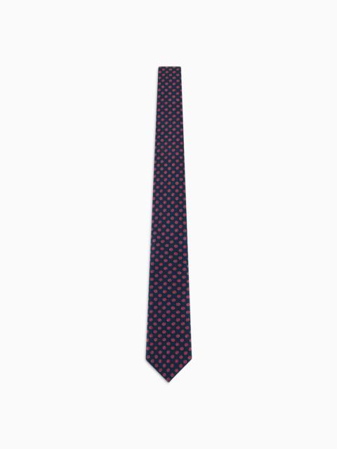 GIORGIO ARMANI ASV printed organic silk tie