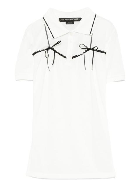 Andersson Bell bow-detail polo top