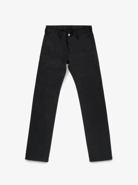 Iron Heart IH-717-BLK 9OZ MERCERISED SELVEDGE COTTON STRAIGHT CUT CHINOS - BLACK