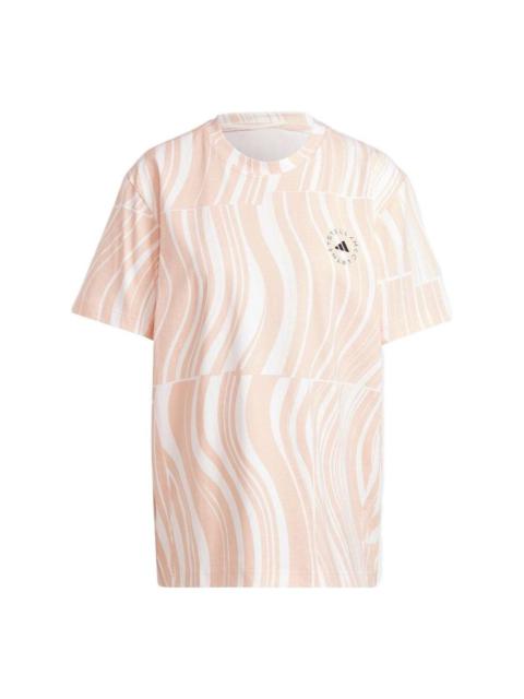 (WMNS) adidas by Stella McCartney TrueCasuals Graphic T-Shirt 'Skin White' HT1106