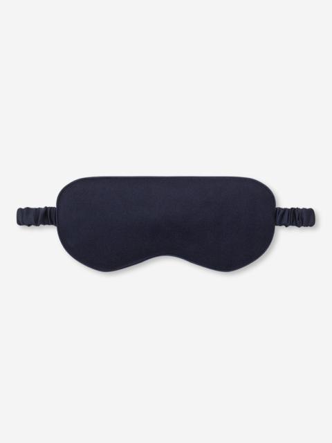 Derek Rose Eye Mask Duke Cashmere Navy